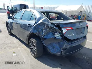 2016 Toyota Corolla L with VIN 5YFBURHE8GP405511, listed as a IAAI auction lot 41981727 with 175,000 mi miles and . Bid and sale history available at DreamBid. Image 3.