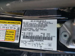 2020 Lincoln MKZ Reserve z VIN 3LN6L5E98LR608595, wystawiony jako Copart lot #47780165 z przebiegiem Nie podano mil oraz Szkoda całkowita • Salvage title. Historia ofert i sprzedaży dostępna na DreamBid. Obrazek 12.