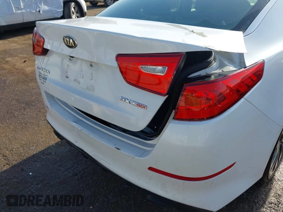 2015 Kia Optima SX Turbo with VIN 5XXGR4A65FG488237, listed as a IAAI auction lot 41978359 with 157,216 mi miles and . Bid and sale history available at DreamBid. Image 6.