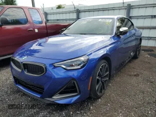 2022 BMW 2 Series M240i xDrive with VIN 3MW53CM09N8C50310, listed as a Copart auction lot 49436413 with 18,687 mi miles. Bid and sale history available at carsss.com. Image 1.