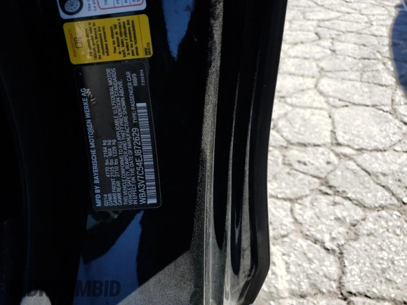 2014 BMW 4 Series 428i with VIN WBA3V7C54EJ872629, listed as a Copart auction lot 76668064 with 104,244 mi miles and Salvage title. Bid and sale history available at DreamBid. Image 12.