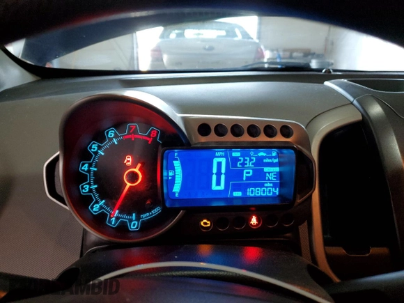 2014 Chevrolet Sonic LT with VIN 1G1JC5SHXE4171858, listed as a Copart auction lot 51755405 with 108,004 mi miles and Salvage Title. Bid and sale history available at DreamBid. Image 9.