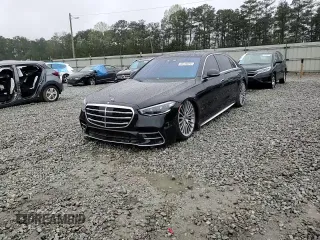 2023 Mercedes-Benz S 580 with VIN W1K6G7GB0PA184579, listed as a Copart auction lot 50176075 with 8,766 mi miles and Salvage Title. Bid and sale history available at DreamBid. Image 13.