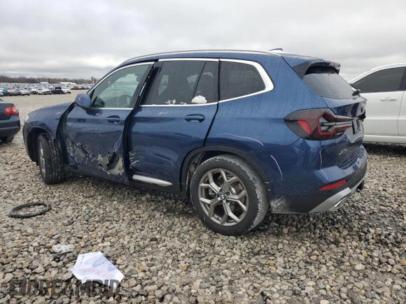 2024 BMW X3 xDrive30i with VIN 5UX53DP02R9V64816, listed as a Copart auction lot 81795744 with 0 mi miles and Clean Title. Bid and sale history available at carsss.com. Image 2.