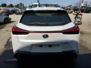 2024 Lexus UX with VIN JTHX6JBHXR2168962, listed as a Copart auction lot 51153075 with 7,080 mi miles and Salvage Title. Bid and sale history available at carsss.com. Image 6.