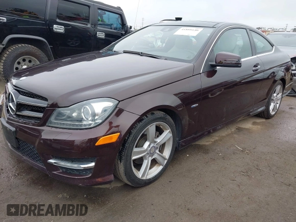 2012 Mercedes-Benz C 250 with VIN WDDGJ4HB7CF762175, listed as a IAAI auction lot 41888646 with 109,303 mi miles and . Bid and sale history available at DreamBid. Image 2.