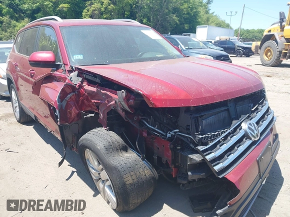 2019 Volkswagen Atlas SE with VIN 1V2UR2CA4KC553905, listed as a IAAI auction lot 42401734 with 71,405 mi miles and . Bid and sale history available at DreamBid. Image 1.
