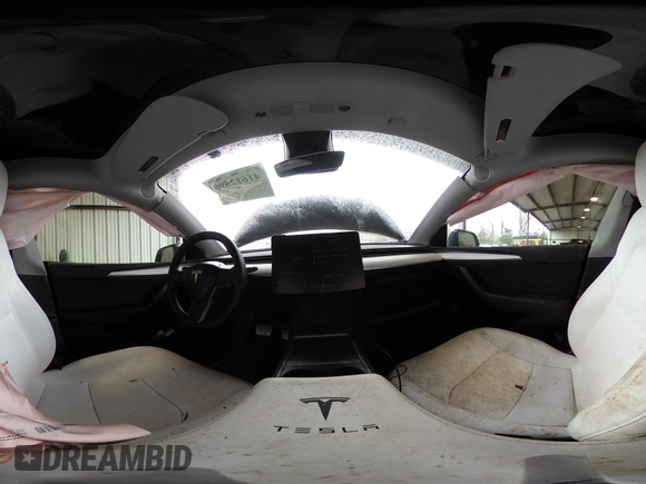 2023 Tesla Model Y Performance with VIN 7SAYGDEF2PF800641, listed as a IAAI auction lot 41612596 with 60,984 mi miles and . Bid and sale history available at DreamBid. Image 20.