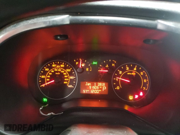2018 Ram ProMaster City Cargo Tradesman z VIN ZFBERFAB9J6L65907, wystawiony jako Copart lot #48767725 z przebiegiem 91 909 mil mil oraz Szkoda całkowita • Salvage title. Historia ofert i sprzedaży dostępna na DreamBid. Obrazek 9.