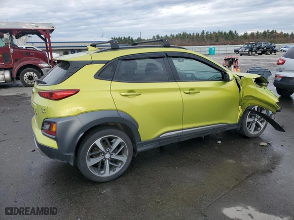2019 Hyundai Kona Limited with VIN KM8K3CA59KU233460, listed as a Copart auction lot 78983684 with 46,851 mi miles and Salvage Title. Bid and sale history available at carsss.com. Image 3.