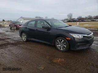 2018 Honda Civic Sedan EX with VIN 2HGFC2F73JH591280, listed as a Copart auction lot 45694855 with 80,610 mi miles and Salvage Title. Bid and sale history available at carsss.com. Image 10.
