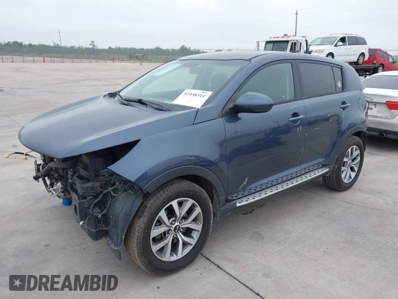 2015 Kia Sportage LX with VIN KNDPB3AC9F7754016, listed as a IAAI auction lot 41938311 with 71,737 mi miles and . Bid and sale history available at DreamBid. Image 2.