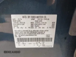 2016 Ford Edge SEL with VIN 2FMPK3J84GBB43195, listed as a IAAI auction lot 42042360 with 154,917 mi miles. Bid and sale history available at carsss.com. Image 9.