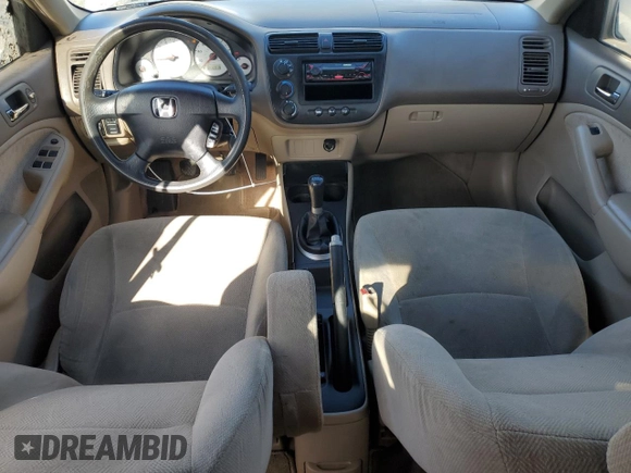 2002 Honda Civic EX with VIN 1HGES25712L014218, listed as a Copart auction lot 52325265 with 206,919 mi miles and Salvage Title. Bid and sale history available at DreamBid. Image 8.