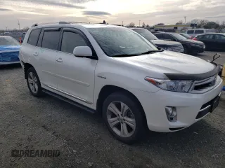 2012 Toyota Highlander Hybrid Limited with VIN JTEDC3EH5C2010262, listed as a Copart auction lot 44388965 with 166,019 mi miles and Salvage Title. Bid and sale history available at carsss.com. Image 4.