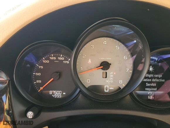 2016 Porsche Macan S with VIN WP1AB2A58GLB46058, listed as a Copart auction lot 48777345 with 87,500 mi miles and Salvage Title. Bid and sale history available at carsss.com. Image 9.