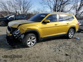 2018 Volkswagen Atlas 3.6L V6 SEL with VIN 1V2MR2CA0JC532919, listed as a Copart auction lot 46690885 with 90,197 mi miles and Salvage Title. Bid and sale history available at carsss.com. Image 1.