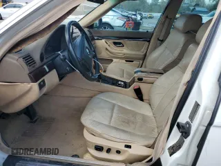 2001 BMW 7 Series 740iL with VIN WBAGH83451DP31373, listed as a Copart auction lot 49294285 with 147,483 mi miles and Salvage Title. Bid and sale history available at carsss.com. Image 7.
