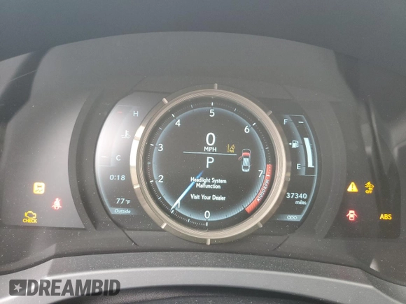 2019 Lexus IS 300 z VIN JTHC81D2XK5037763, wystawiony jako Copart lot #59025175 z przebiegiem 37 340 mil mil oraz Nie do naprawy • Non repairable. Historia ofert i sprzedaży dostępna na DreamBid. Obrazek 9.