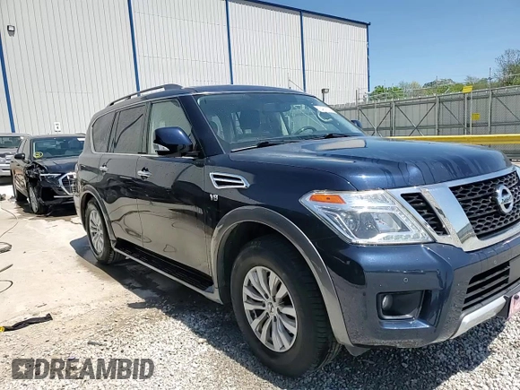 2018 Nissan Armada SL with VIN JN8AY2NC0J9553194, listed as a Copart auction lot 54011255 with 108,115 mi miles and Salvage Title. Bid and sale history available at DreamBid. Image 14.
