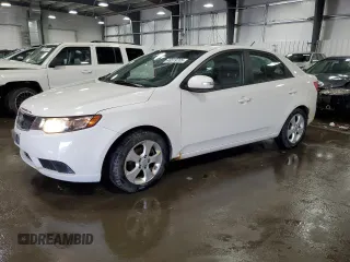 2010 Kia Forte EX with VIN KNAFU4A2XA5079751, listed as a Copart auction lot 46519705 with 112,041 mi miles and Clean Title. Bid and sale history available at carsss.com. Image 1.