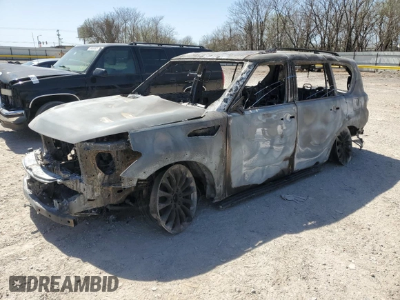 2016 Infiniti QX80 with VIN JN8AZ2NE4G9127161, listed as a Copart auction lot 49666015 with 0 mi miles and Non Repairable. Bid and sale history available at carsss.com. Image 1.