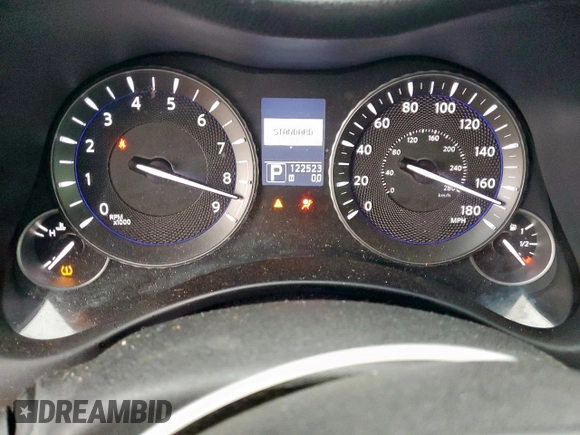 2013 Infiniti M37 with VIN JN1BY1AR8DM604403, listed as a Copart auction lot 55757025 with 122,523 mi miles and Clean Title. Bid and sale history available at carsss.com. Image 9.