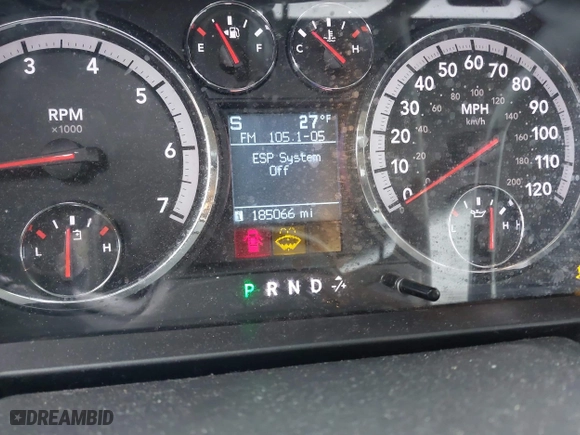 2009 Dodge Ram 1500 SLT with VIN 1D3HV18T69S701854, listed as a IAAI auction lot 41994492 with 185,066 mi miles. Bid and sale history available at carsss.com. Image 7.