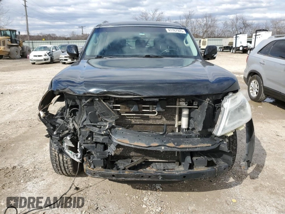 2017 Nissan Armada SV with VIN JN8AY2ND5H9007347, listed as a Copart auction lot 47767925 with 186,540 mi miles and Salvage Title. Bid and sale history available at carsss.com. Image 5.