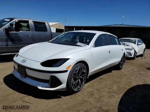 2023 Hyundai IONIQ 6 Preferred with VIN KMHM34AC2PA046728, listed as a Copart auction lot 67137284 with 5212 miles and Salvage Title. Bid and sale history available at carsss.com. Image 1.