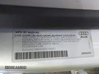 2005 Audi A4 1.8T with VIN WAUAC48H45K016501, listed as a IAAI auction lot 41420010 with 93,228 mi miles. Bid and sale history available at carsss.com. Image 9.