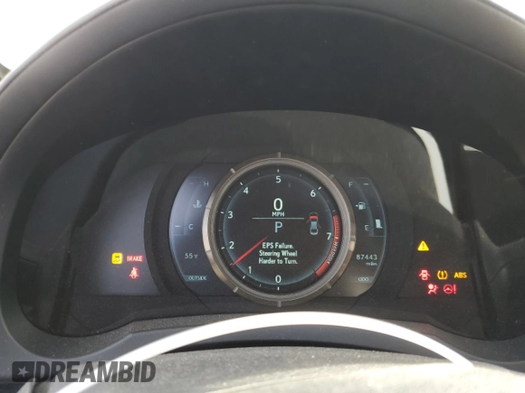 2015 Lexus IS 350 with VIN JTHBE1D21F5022692, listed as a Copart auction lot 85035384 with 87,443 mi miles and Salvage Title. Bid and sale history available at DreamBid. Image 9.