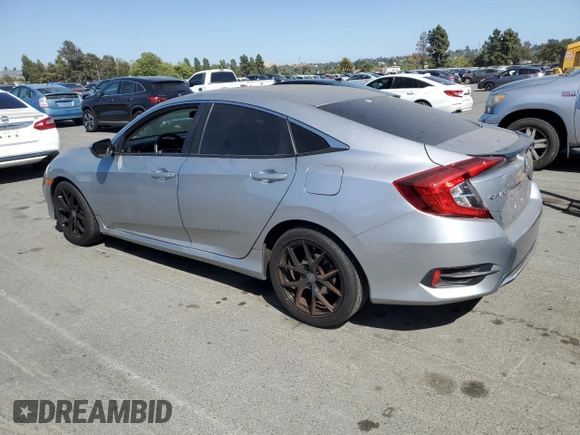 2020 Honda Civic LX z VIN 19XFC2F6XLE209685, wystawiony jako Copart lot #59595335 z przebiegiem Nie podano mil oraz Szkoda całkowita • Salvage title. Historia ofert i sprzedaży dostępna na DreamBid. Obrazek 2.