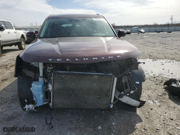 2021 Kia Telluride EX with VIN 5XYP34HC9MG120374, listed as a Copart auction lot 45282075 with 56,760 mi miles and Salvage Title. Bid and sale history available at carsss.com. Image 5.