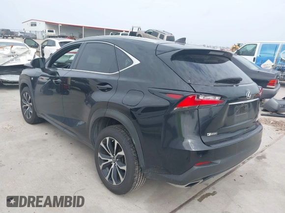 2017 Lexus NX with VIN JTJYARBZXH2072031, listed as a IAAI auction lot 41681622 with 66,905 mi miles. Bid and sale history available at carsss.com. Image 3.