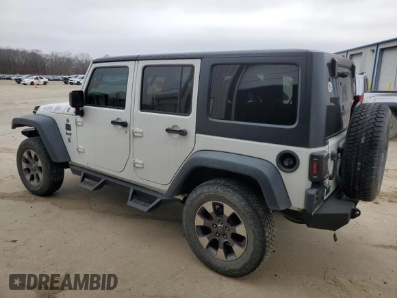 2018 Jeep Wrangler Unlimited Sport with VIN 1C4BJWDG6JL886776, listed as a Copart auction lot 43754455 with 105,575 mi miles and Clean Title. Bid and sale history available at DreamBid. Image 2.