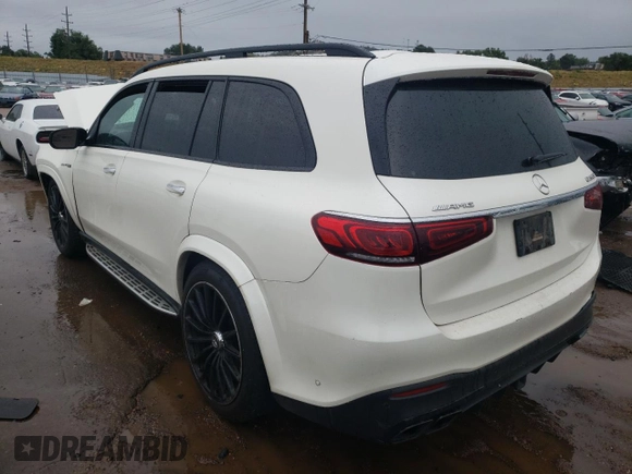 2021 Mercedes-Benz GLS with VIN 4JGFF8KE1MA286260, listed as a Copart auction lot 67636973 with 0 mi miles. Bid and sale history available at carsss.com. Image 2.