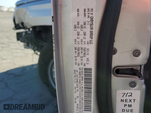 2011 Jeep Patriot Sport with VIN 1J4NT1GA4BD178100, listed as a Copart auction lot 60337705 with 97,455 mi miles and Salvage title. Bid and sale history available at DreamBid. Image 13.