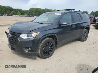 2021 Chevrolet Traverse RS with VIN 1GNERJKW0MJ158770, listed as a Copart auction lot 55821605 with 94,781 mi miles and Salvage title. Bid and sale history available at DreamBid. Image 1.