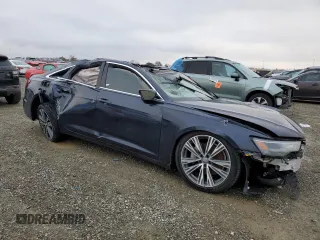 2019 Audi A6 Premium with VIN WAUD8AF25KN132313, listed as a Copart auction lot 83855514 with 0 mi miles and Salvage Title. Bid and sale history available at carsss.com. Image 4.