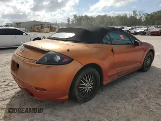 2007 Mitsubishi Eclipse GT with VIN 4A3AL35T57E001509, listed as a Copart auction lot 77471464 with 0 mi miles and Non Repairable. Bid and sale history available at carsss.com. Image 3.