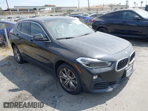 2019 BMW X2 sDrive28i with VIN WBXYJ3C58KEP77334, listed as a IAAI auction lot 42575165 with 98,910 mi miles and . Bid and sale history available at DreamBid. Image 1.