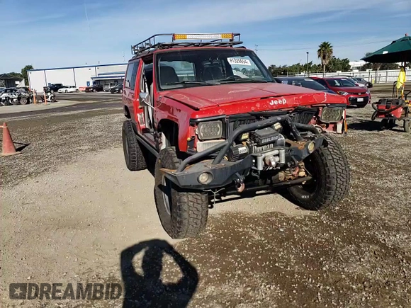 1996 Jeep Cherokee Sport with VIN 1J4FJ67S2TL167992, listed as a Copart auction lot 81329654 with 148,031 mi miles and Non Repairable. Bid and sale history available at carsss.com. Image 12.
