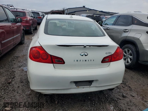 2011 Infiniti G25 x with VIN JN1DV6ARXBM451521, listed as a Copart auction lot 83102564 with 221,298 mi miles and Salvage Title. Bid and sale history available at DreamBid. Image 6.