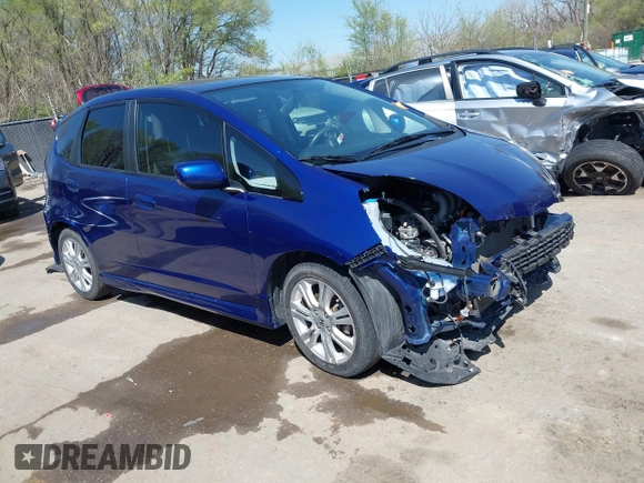 2010 Honda Fit Sport with VIN JHMGE8H4XAS018807, listed as a IAAI auction lot 41990369 with 63,151 mi miles. Bid and sale history available at carsss.com. Image 1.