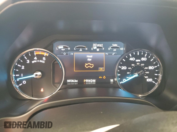 2020 Ford F-350 XL with VIN 1FT8W3BT7LED74896, listed as a Copart auction lot 53989625 with 59,726 mi miles and Salvage title. Bid and sale history available at DreamBid. Image 9.