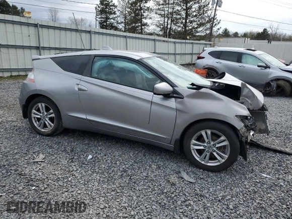 2011 Honda CR-Z EX with VIN JHMZF1D6XBS000796, listed as a Copart auction lot 53544875 with 0 mi miles and Salvage Title. Bid and sale history available at carsss.com. Image 4.