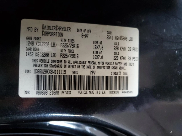 2008 Dodge Nitro SXT with VIN 1D8GU28KX8W111119, listed as a Copart auction lot 45913095 with 157,973 mi miles and Salvage Title. Bid and sale history available at carsss.com. Image 12.