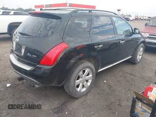 2007 Nissan Murano SL with VIN JN8AZ08W57W620910, listed as a IAAI auction lot 42282946 with 162,039 mi miles and . Bid and sale history available at DreamBid. Image 4.