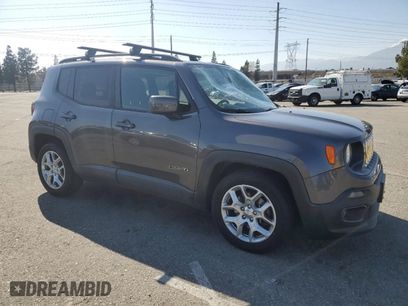 2017 Jeep Renegade Latitude with VIN ZACCJABB4HPE66423, listed as a Copart auction lot 53924625 with 97,922 mi miles and Salvage Title. Bid and sale history available at carsss.com. Image 4.